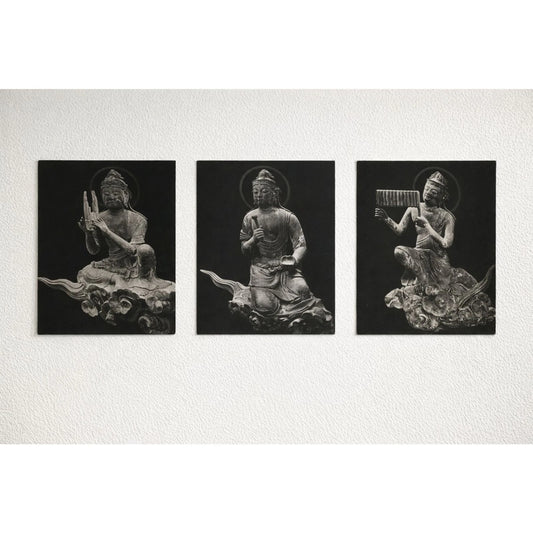 Byodo-in Phoenix Hall Japan Photo Portfolio 3 Loose Plates 12x9.5"