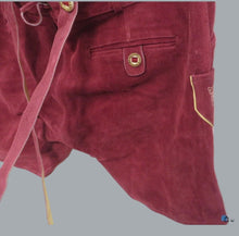 Load image into Gallery viewer, NWT Bavaria Trachten Red Leather Lederhosen Women’s 16 EU 48 Oktoberfest
