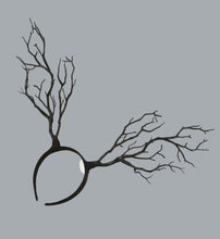 Load image into Gallery viewer, Gothic Black Tree Branch Antler Headband | Fantasy, Cosplay &amp; Renfaire Accessory
