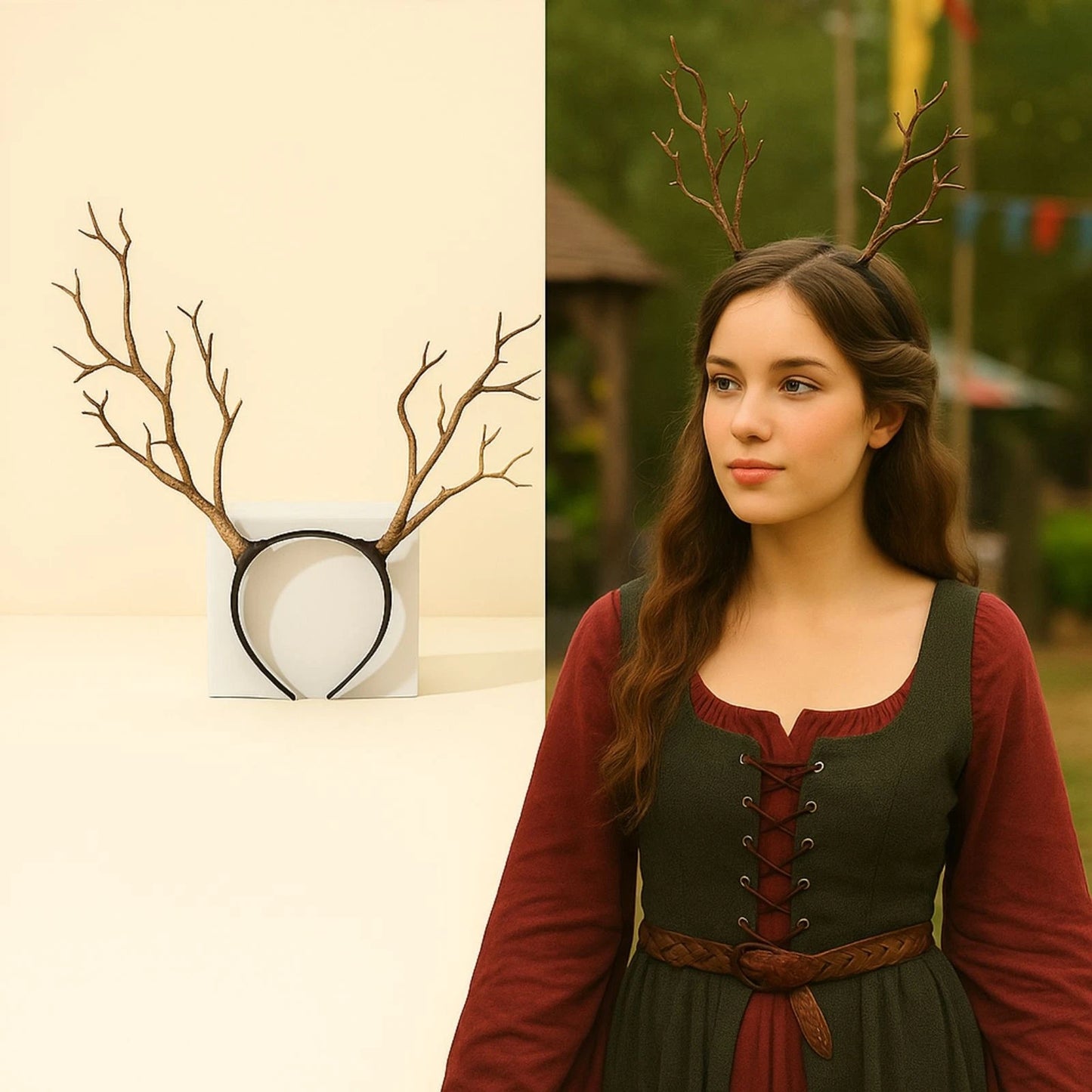 Gothic Tree Branch Antler Headband | Fantasy Cosplay & Renfaire Costume