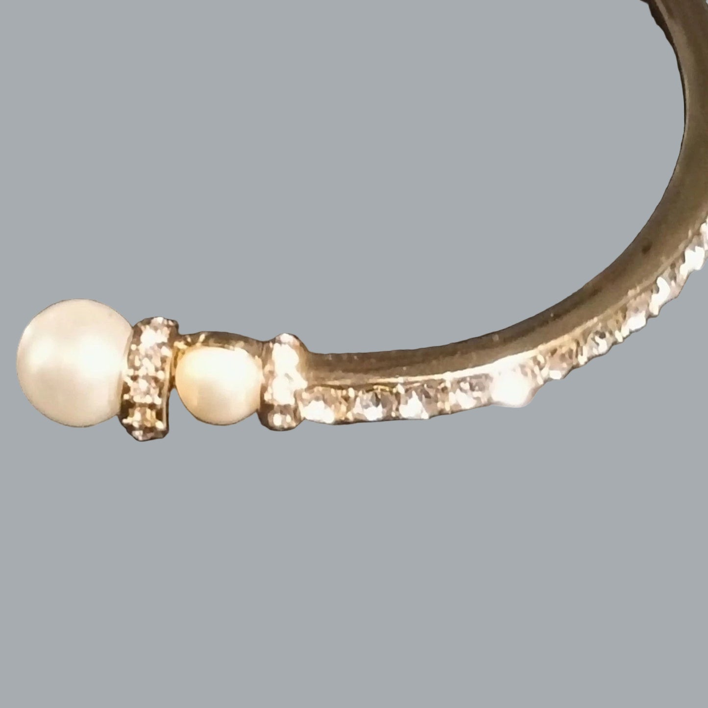 Anne Klein © Gold-Tone Hinged Bracelet | Classic Designer Fashion Jewelry