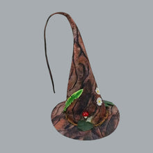 Load image into Gallery viewer, Enchanted Forest Bark Cloth Wizard Hat - Adult &amp; Teen
