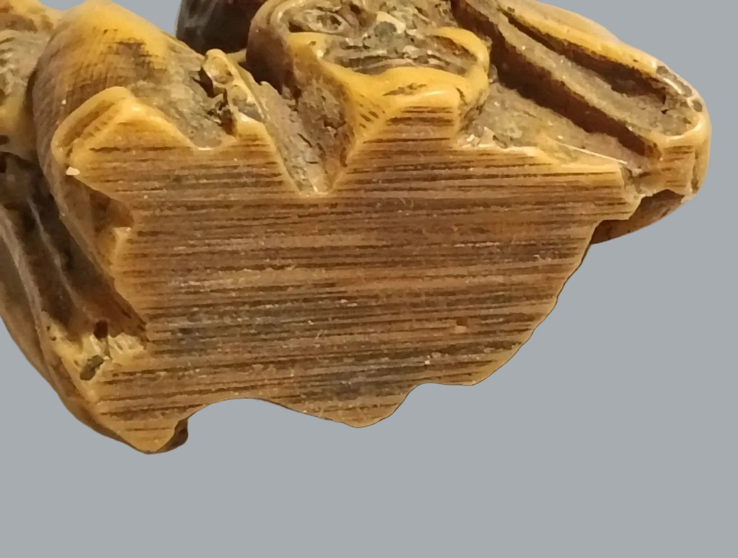 Vintage Asian Netsuke Style Double Face Elder Miniature 1.5"