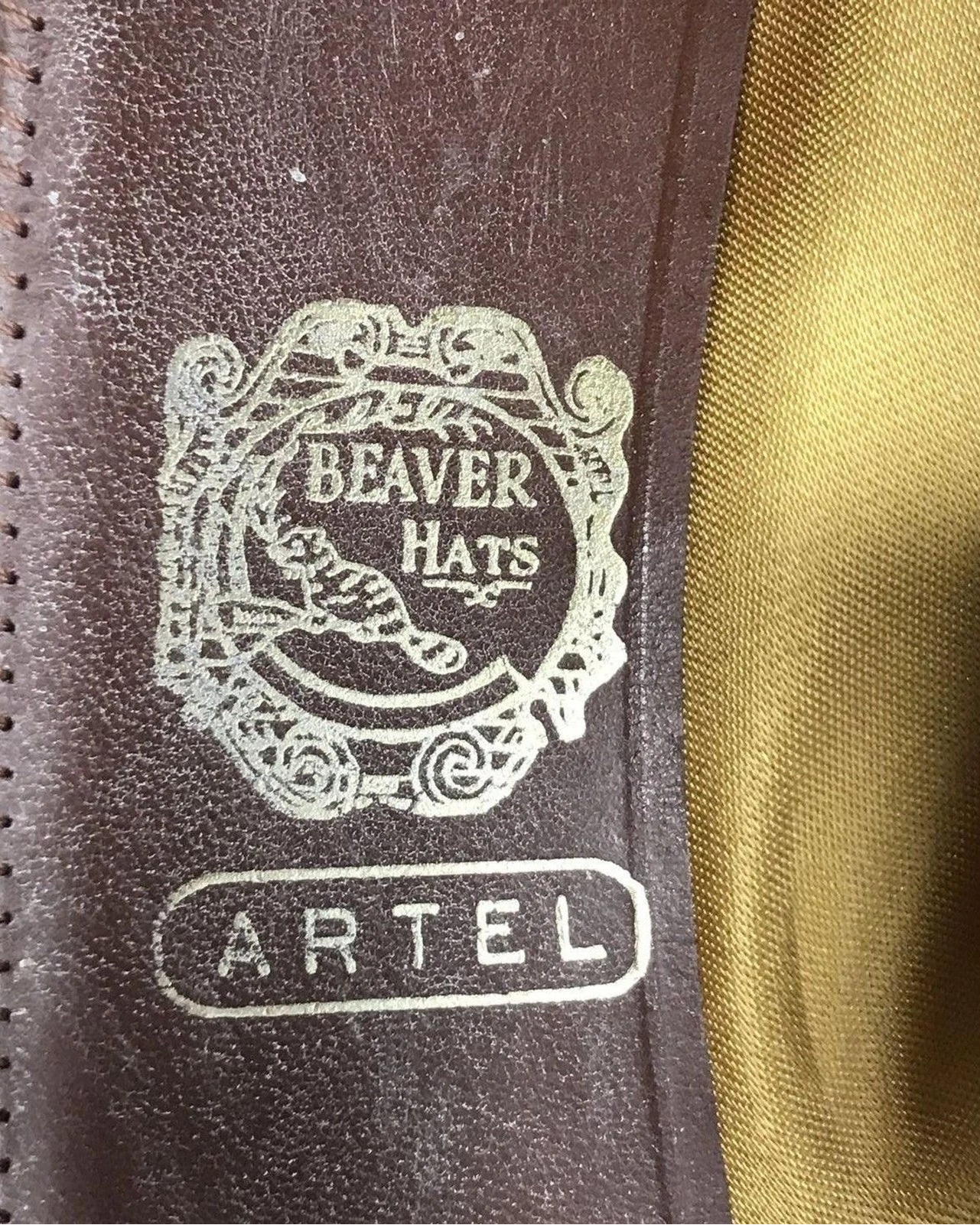 Vintage Artel Beaver Fur Felt Fedora Hat 7 1/8 Gene Morphis Jack Seidner