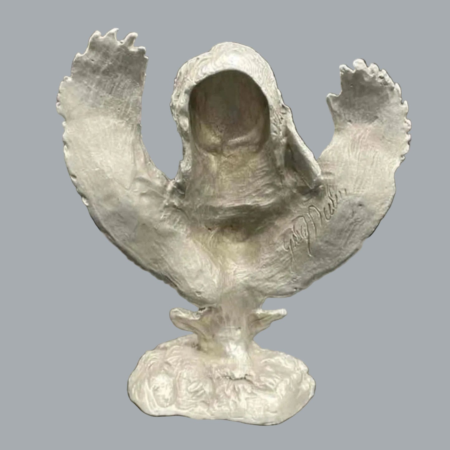 Greg Neeley Pewter Eagle Spirit Guide Native American Sculpture 4.5"