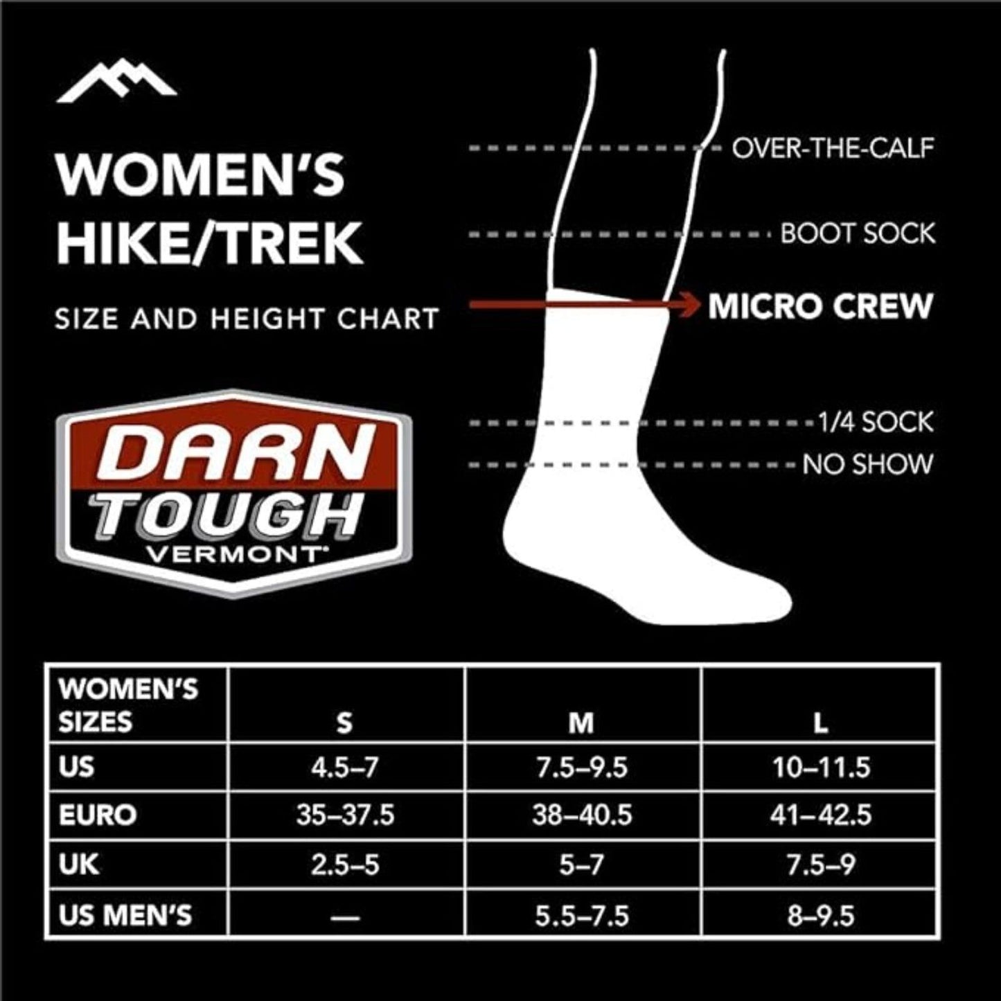 Women Waves Crew Lifestyle Sock Small 50% Merino Wool 48% Nylon 2% Lycra Spandex