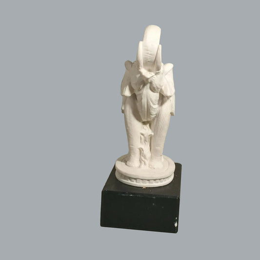 Signed A Giammelli Volterra Alabaster Elephant Statue Italy 1975 Trunk Up