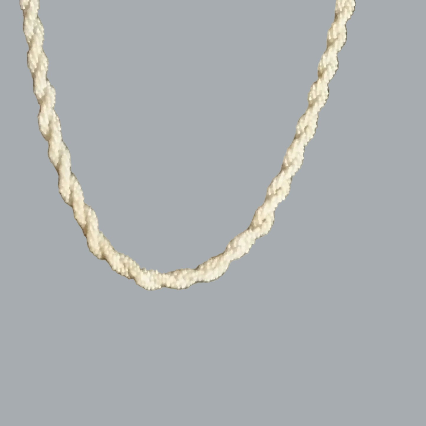 Tiny Pearl Seed Bead Rope Necklace Goldtone Clasp Bridal Vintage Style