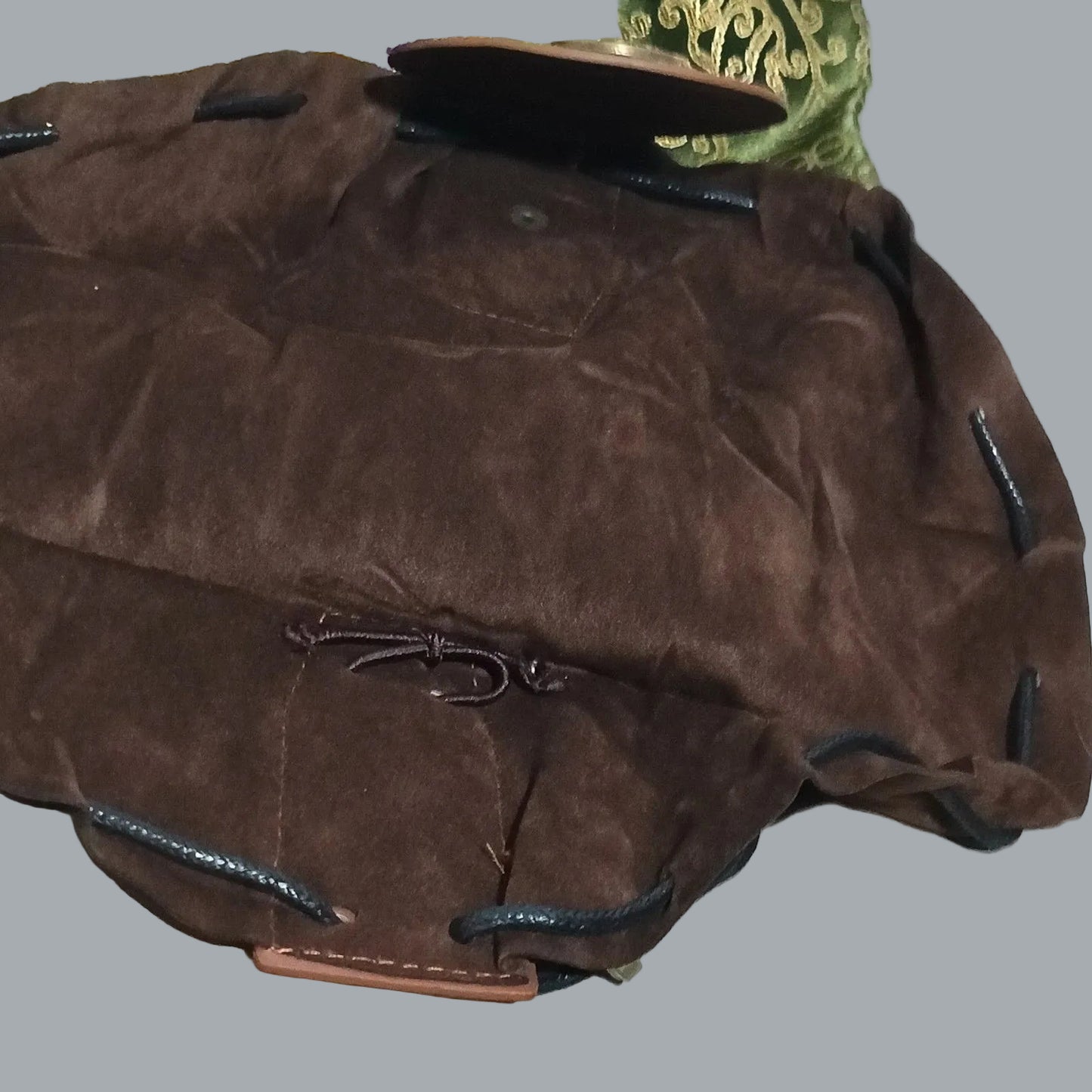 Chestnut Viking Medieval PU Waist Bag Coin Pouch 4.5x4.5 LARP Costume