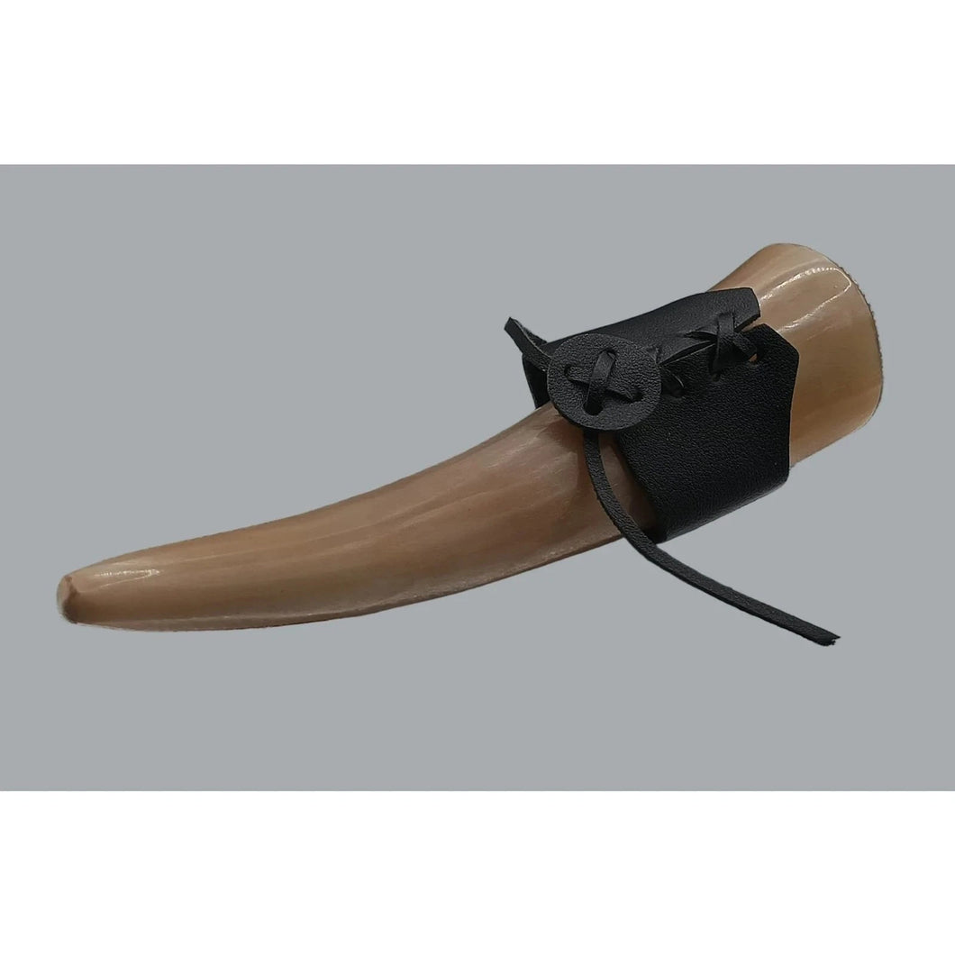 Viking Drinking Horn Authentic Norse-Inspired Drinking Vessel +Black Belt Holder