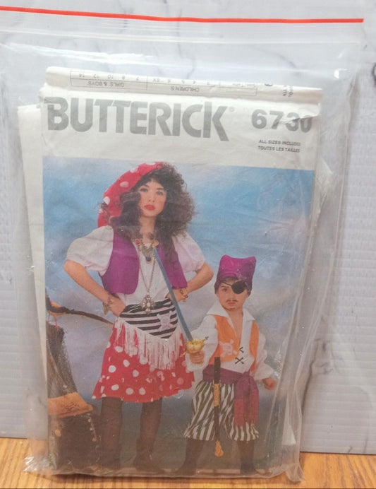 Butterick 6730 Sewing Pattern (Vintage) CUT