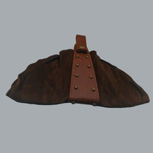 Load image into Gallery viewer, 5PC Renaissance Medieval Belt Set w/ Pouch, Bottle, Hikes Faux Leather Cosplay
