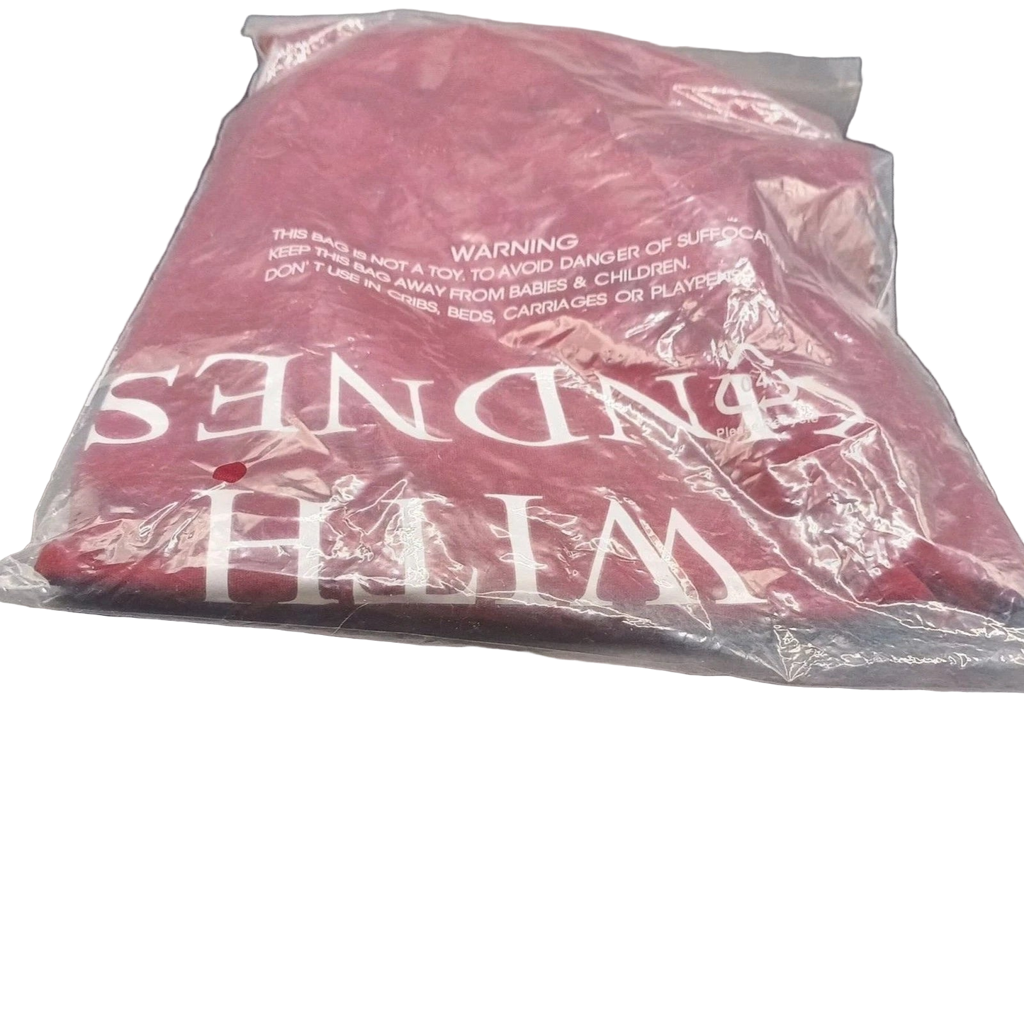 Treat People With Kindness LARGE Dark Red / Burgundy T-Shirt 2X lookface