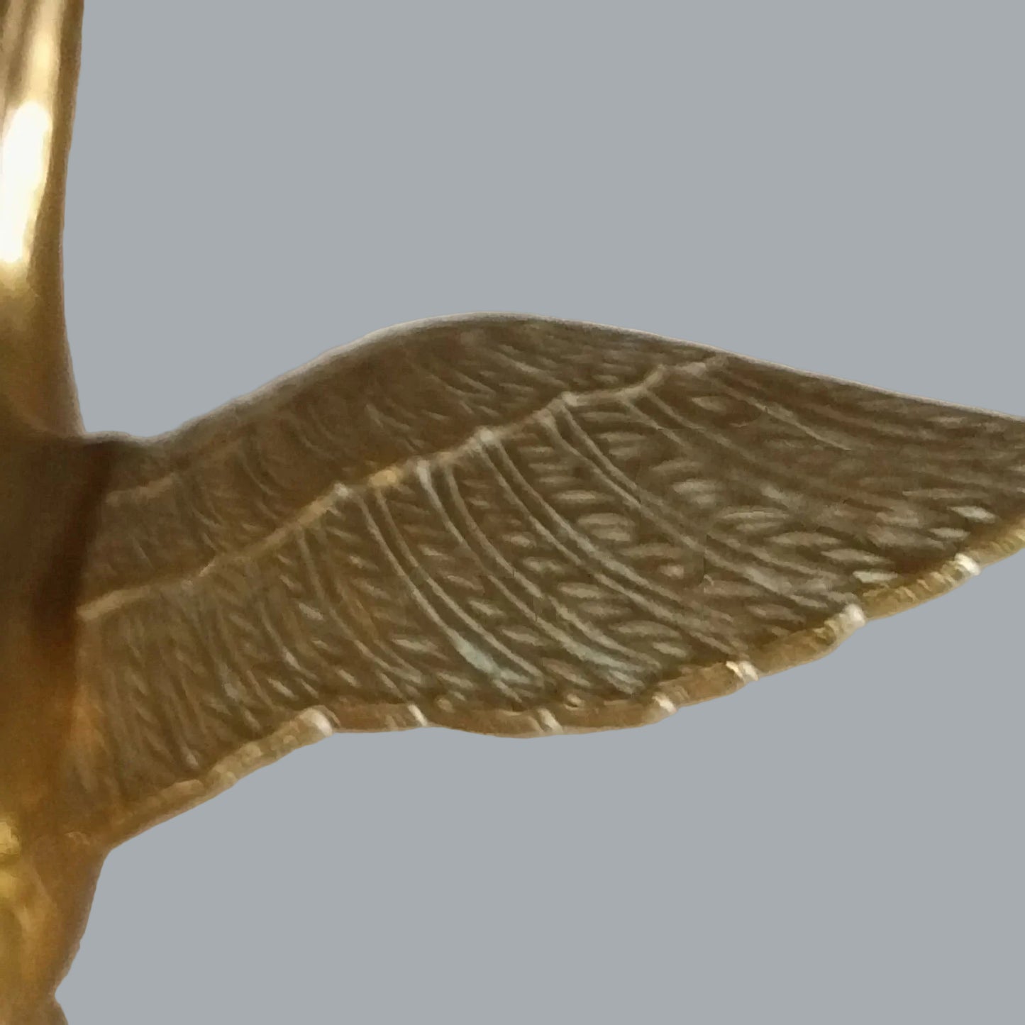 Vintage Brass Flying Goose Figurine 6.5" Made in India