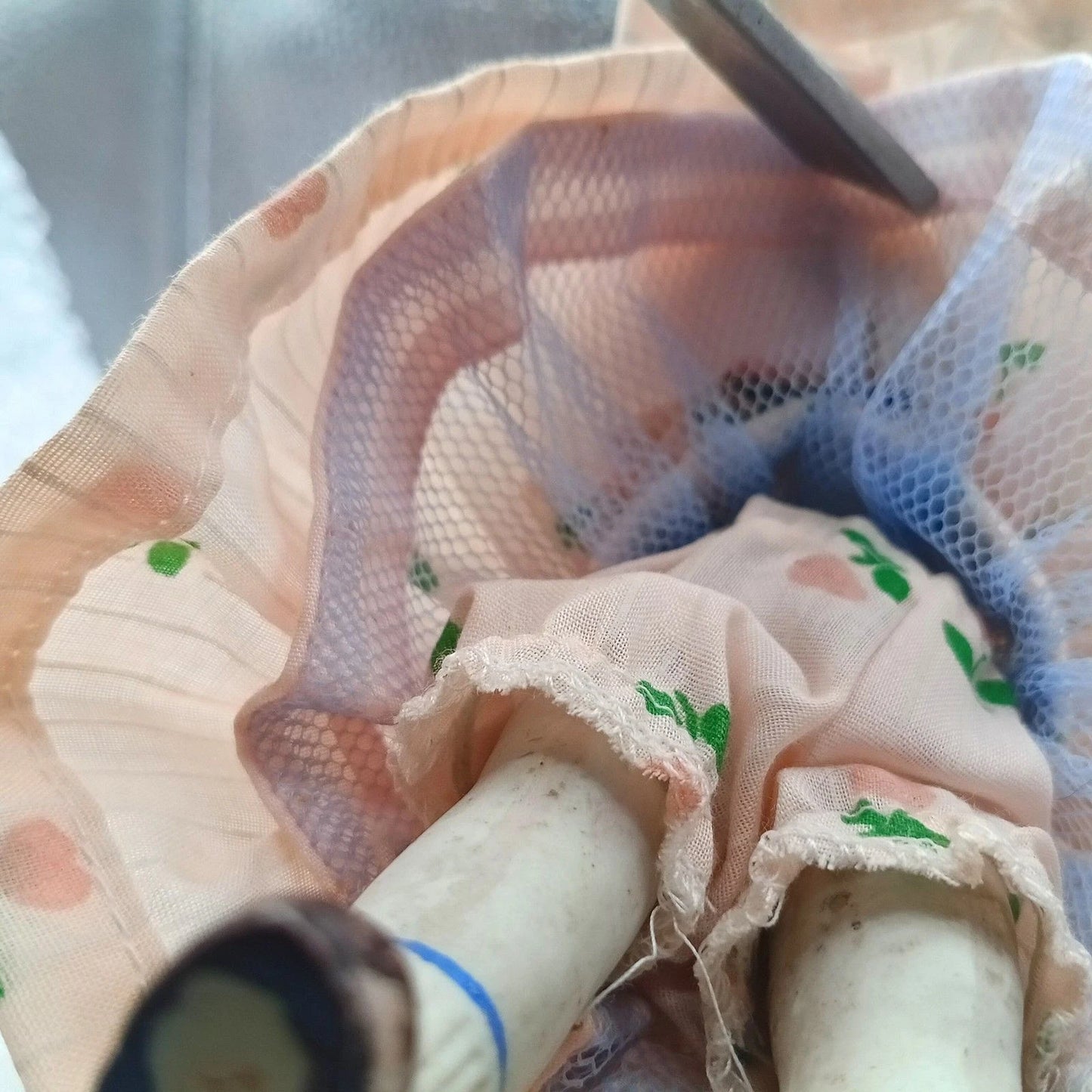 Vintage 8" All Bisque Doll Made in Japan Porcelain Baby Doll Collectible 1930s