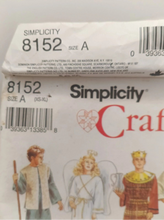 Load image into Gallery viewer, Vintage Simplicity 8152 Nativity Costumes Sewing Pattern partially cut
