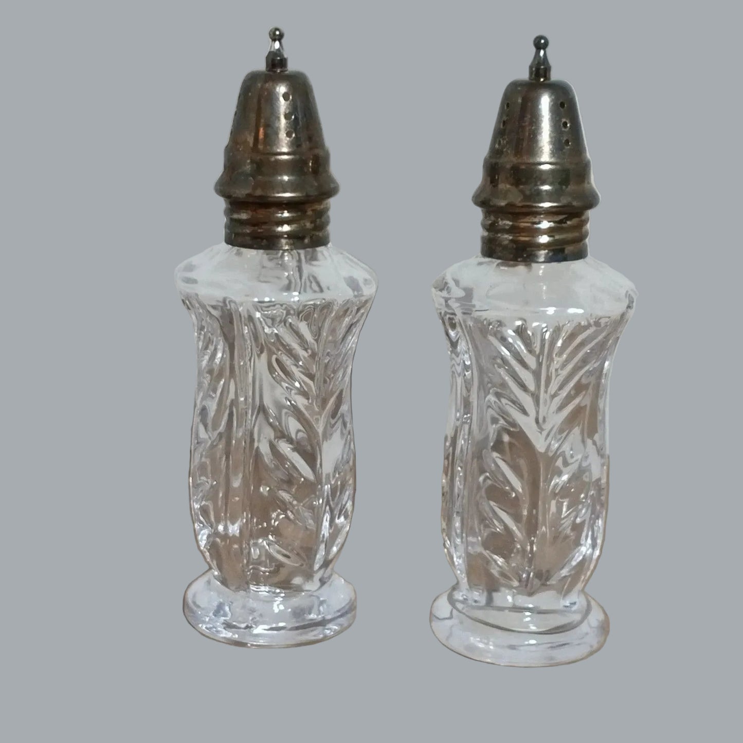 Fifth Avenue Crystal LTD 24% Lead Crystal Salt & Pepper Shakers 5.5"