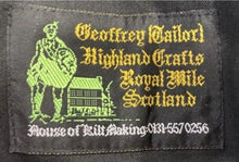 Load image into Gallery viewer, GEOFFREY TAILOR HIGHLAND CRAFTS MENS BLUEGREEN TARTAN PLAID WOOL KILT NO SZ
