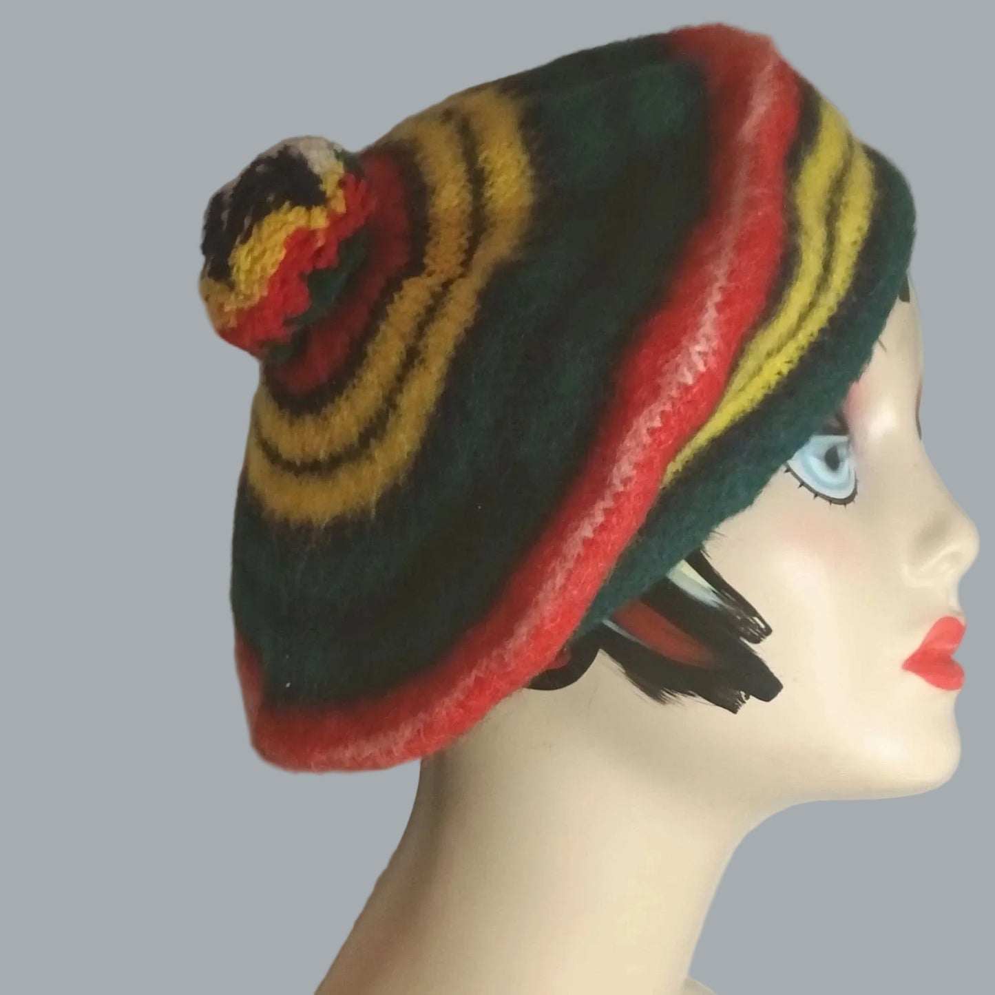 1967 Buchanan Clan Scottish Tam O’Shanter 100% Wool Made in Scotland