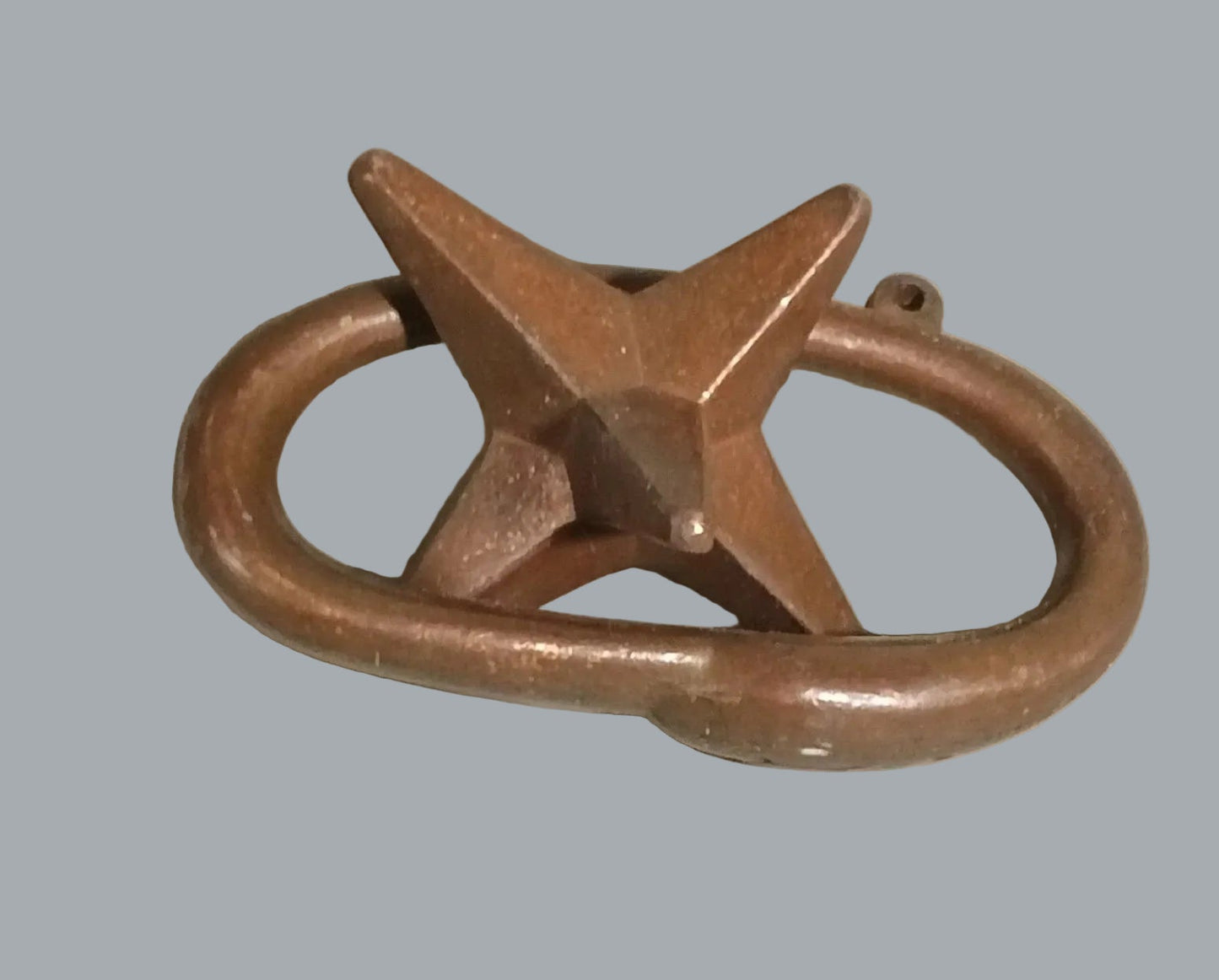 Vintage Cast Metal Ring & Star Puzzle Brain Teaser Made in Taiwan
