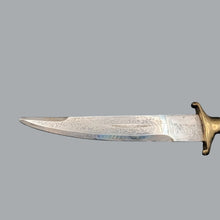 Load image into Gallery viewer, 9&quot; Dagger With Blade 5.5&quot; Ingraved Design India with Blue Fabric Wraped Scabbard
