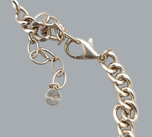 Load image into Gallery viewer, Ruby Rd Blue Beaded Statement Necklace 18” Adjustable Silver Chain
