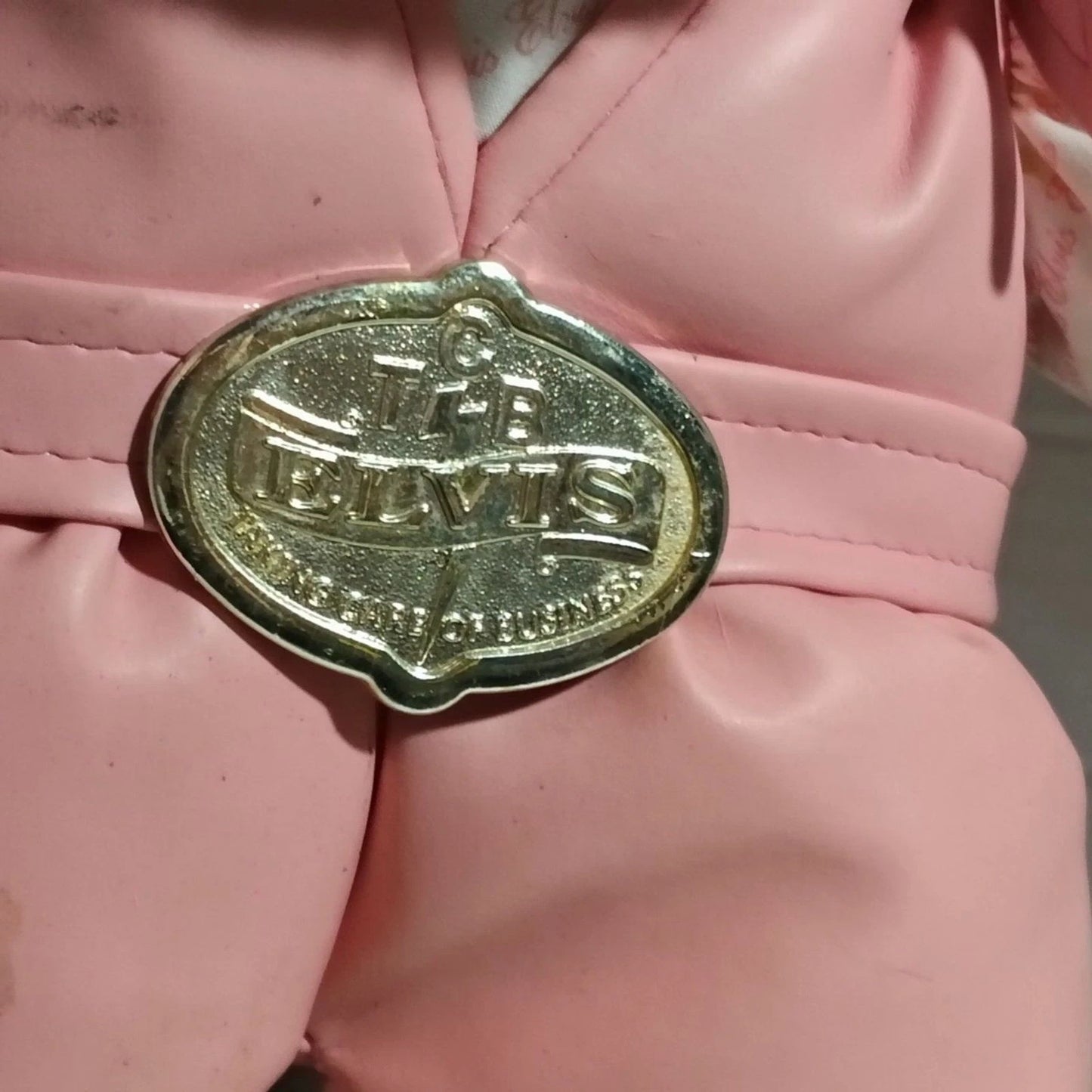 Elvis Pink Jumpsuit Hound Dog Plush Stuffed Animal No Voice Box Vintage