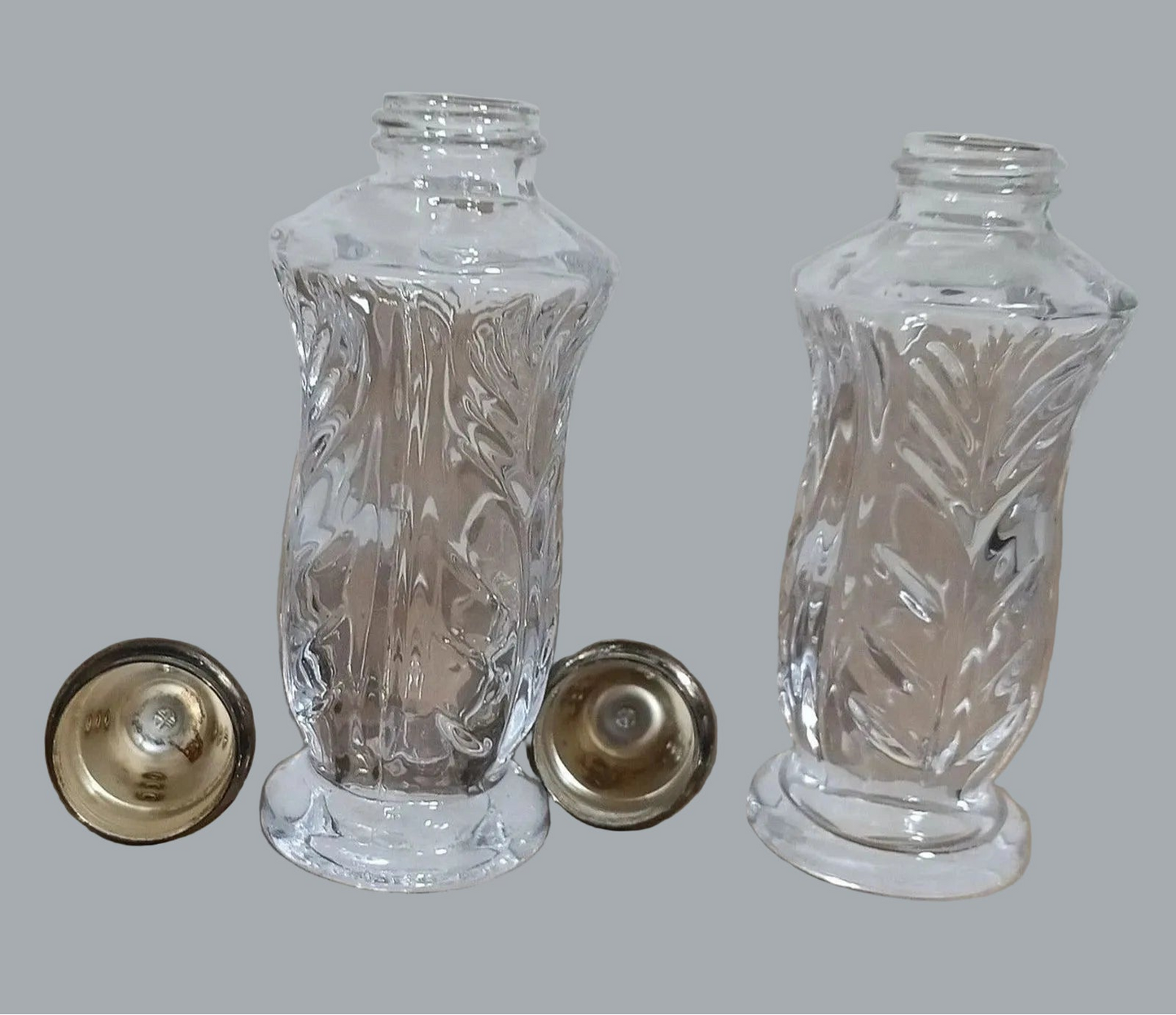 Fifth Avenue Crystal LTD 24% Lead Crystal Salt & Pepper Shakers 5.5"