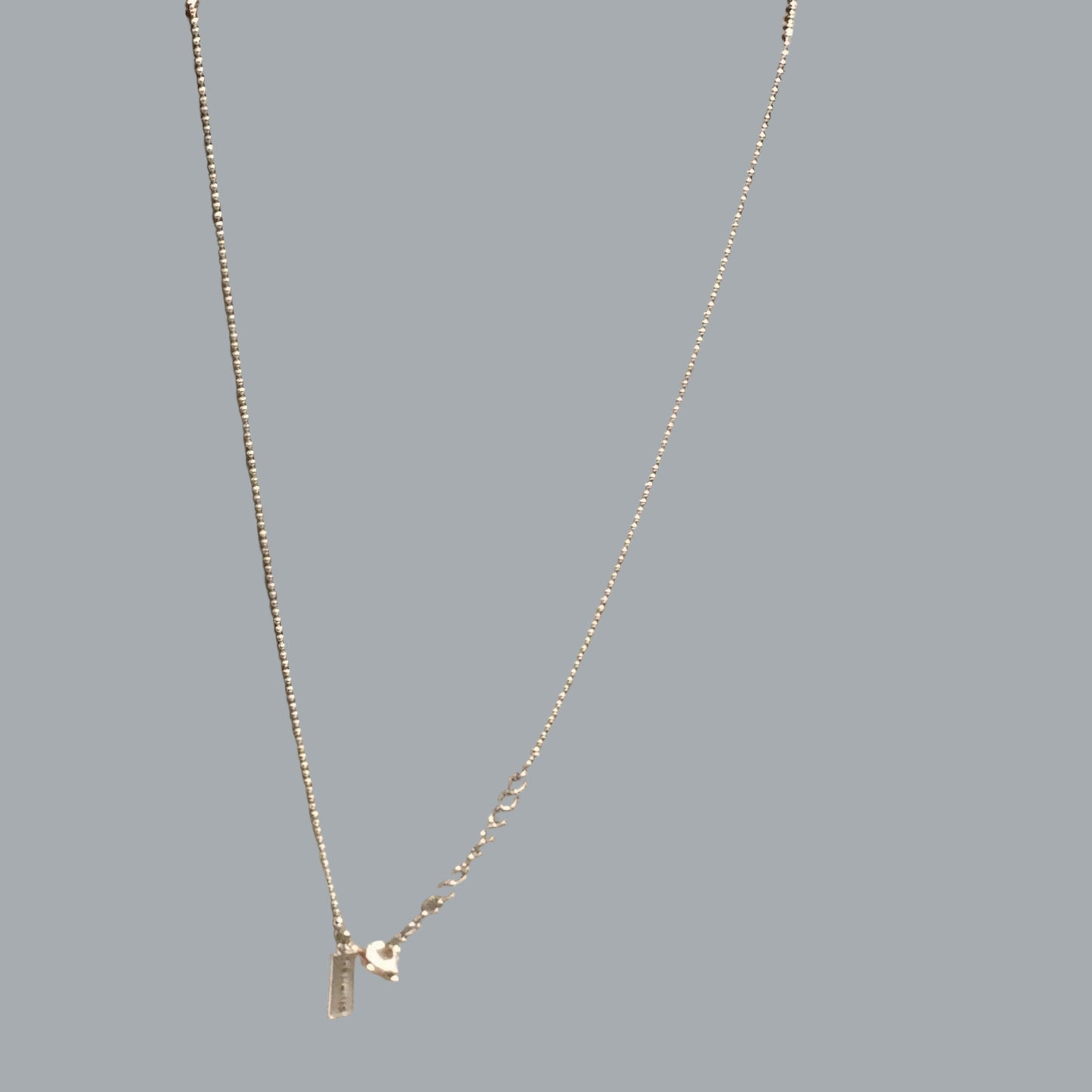 The Limited Silver Crystal Bar Pendant Necklace | Minimalist Sparkle Jewelry