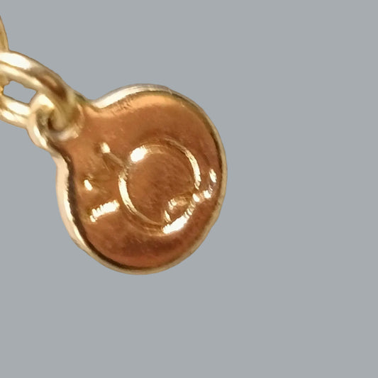 Vintage Corocraft Crown Q Gold Fringe Necklace Mid Century Statement