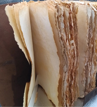 Load image into Gallery viewer, Large Aged Leather Spellbook Journal Grimoire Prop 9.5x6.5x3
