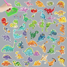 Load image into Gallery viewer, Share 46pcs Kids Diamond Painting Stickers Set | Cartoon Dinosaur Craft Kit
