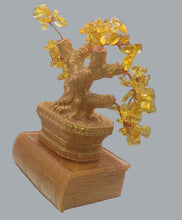 Load image into Gallery viewer, Yellow Gemstone Tree in Gold Pot – Prosperity Crystal Decor &amp; Gift Idea
