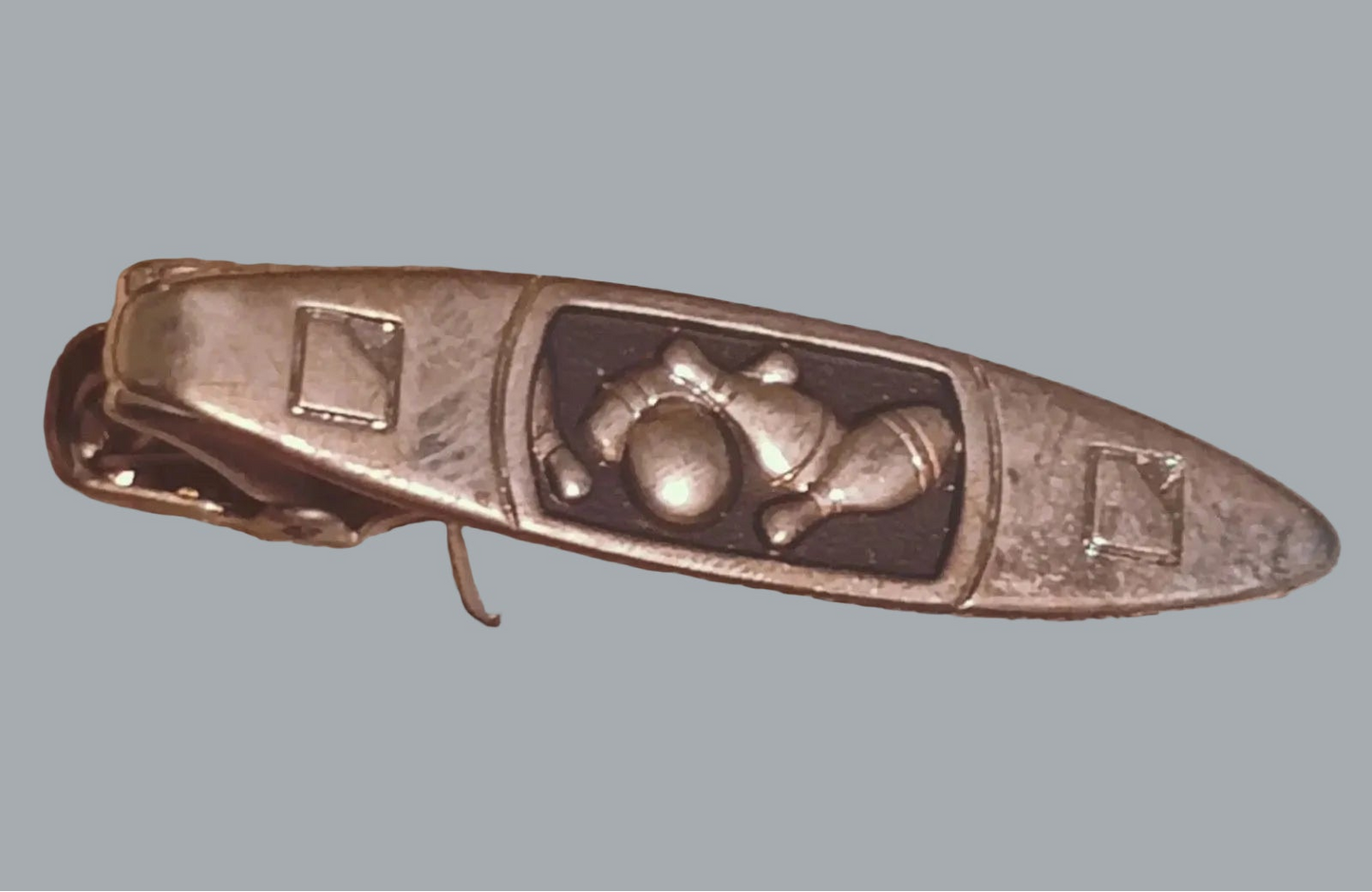 Vintage Towncraft Bowling Cufflinks & Tie Bar Set w/ Box Mid Century