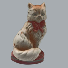 Load image into Gallery viewer, Franklin Mint Curio Cabinet Staffordshire Cat Figurine 1986 Preowned 3&quot;x2&quot;x2&quot;

