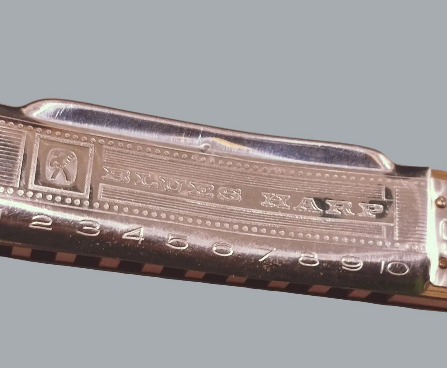 Hohner Blues Harp Harmonica Made in Germany w/ Blue Case Vintage