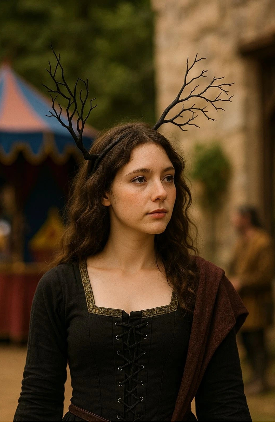 Gothic Black Tree Branch Antler Headband | Fantasy, Cosplay & Renfaire Accessory