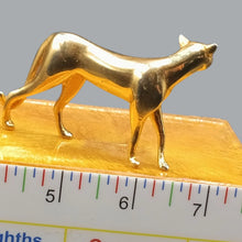 Load image into Gallery viewer, Art Deco - Gold - No Box Curio Cabinet Cat by Franklin Mint
