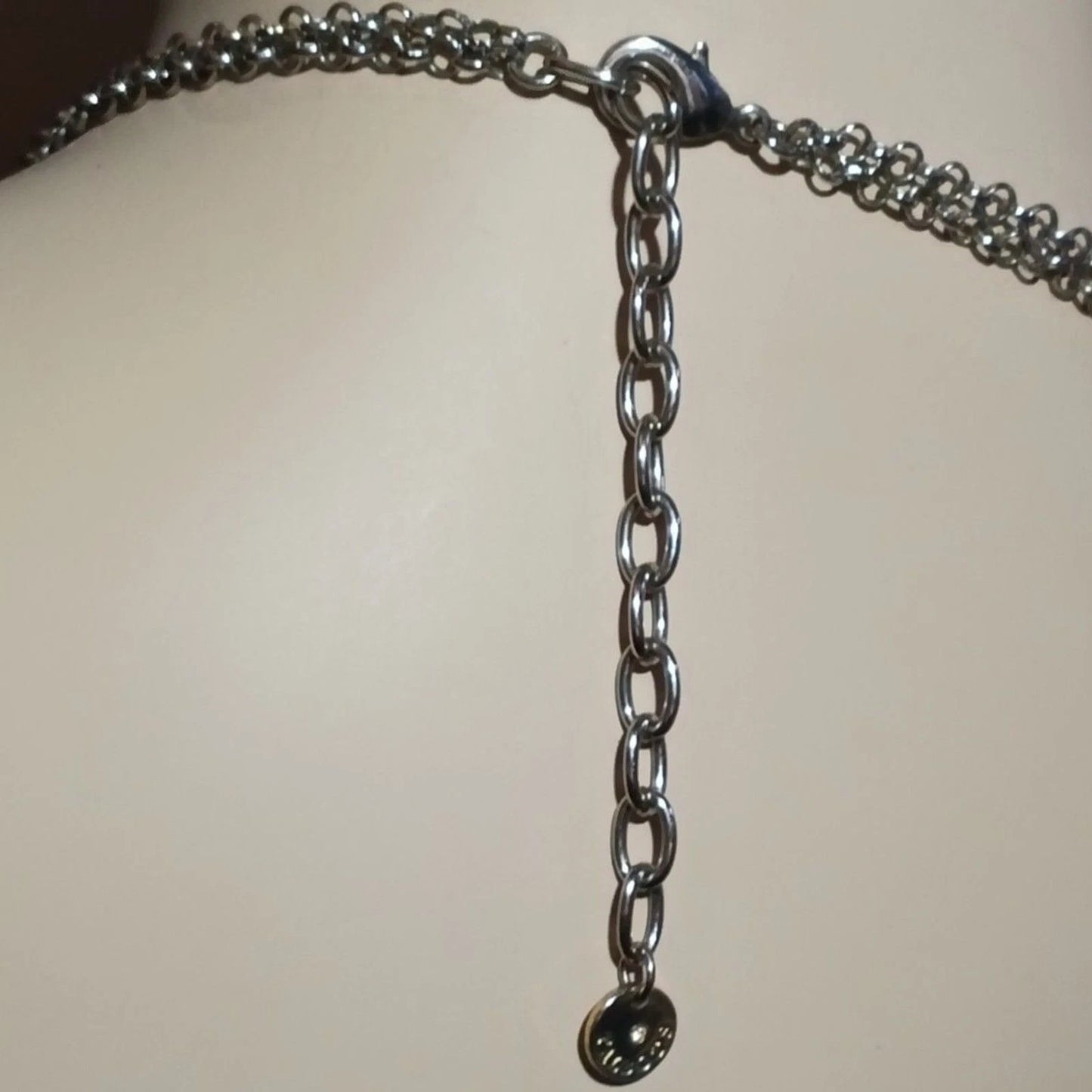 Talbots Gold Tone Champagne Floral Statement Necklace Retro Womens Jewelry