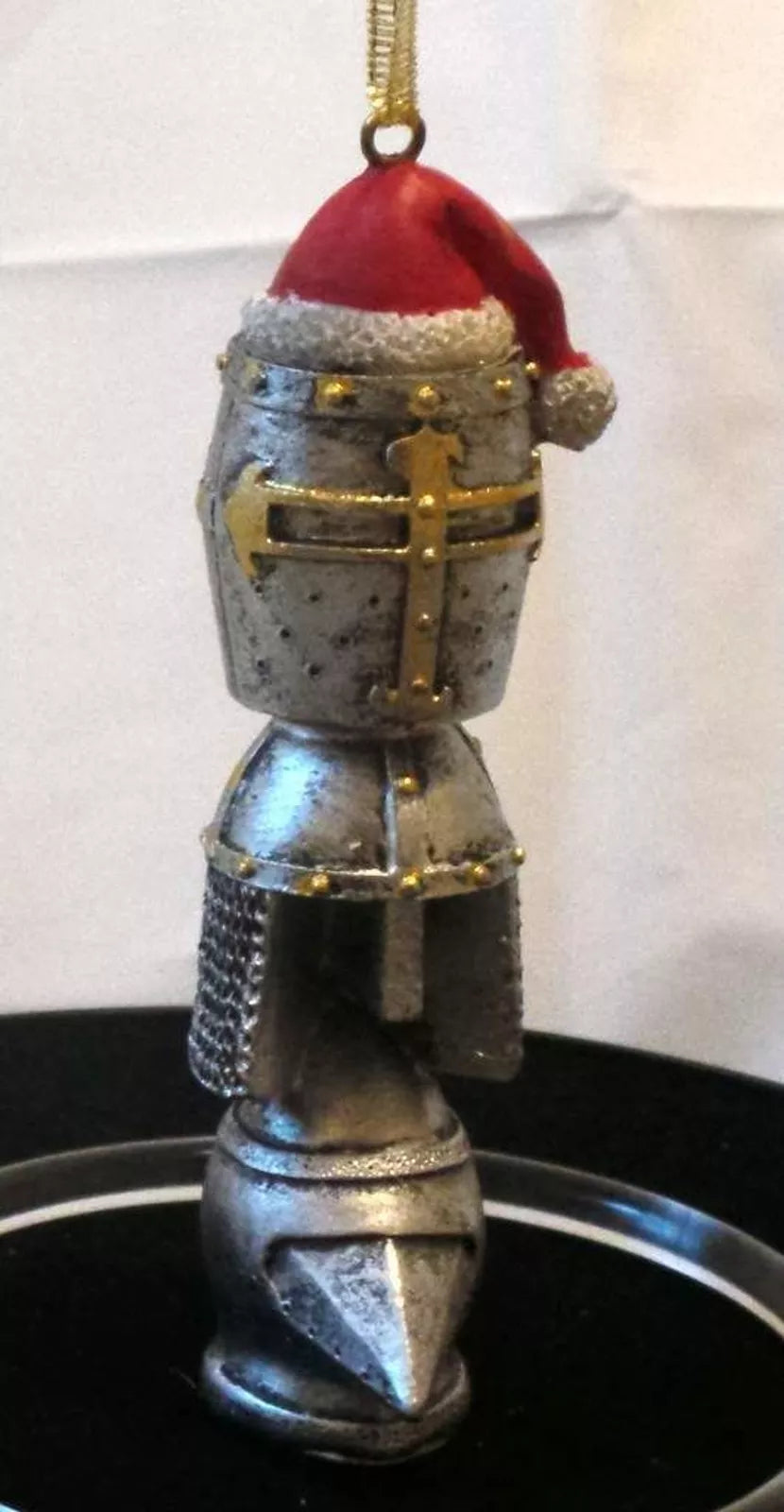 Medieval Helms Totem Holiday Ornament 1½"Wx2"Dx5"H