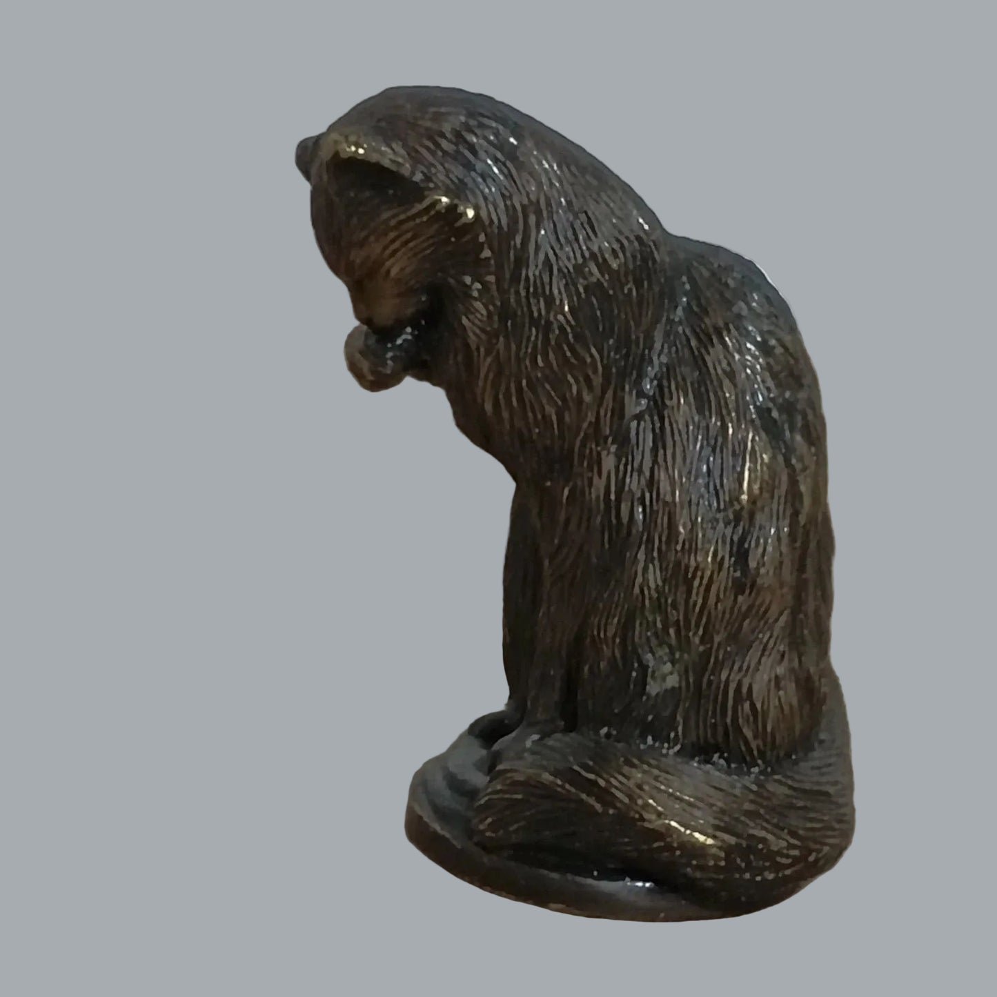 Franklin Mint Curio Cabinet Animalier Cat Figurine 1986 Mini 2.5"