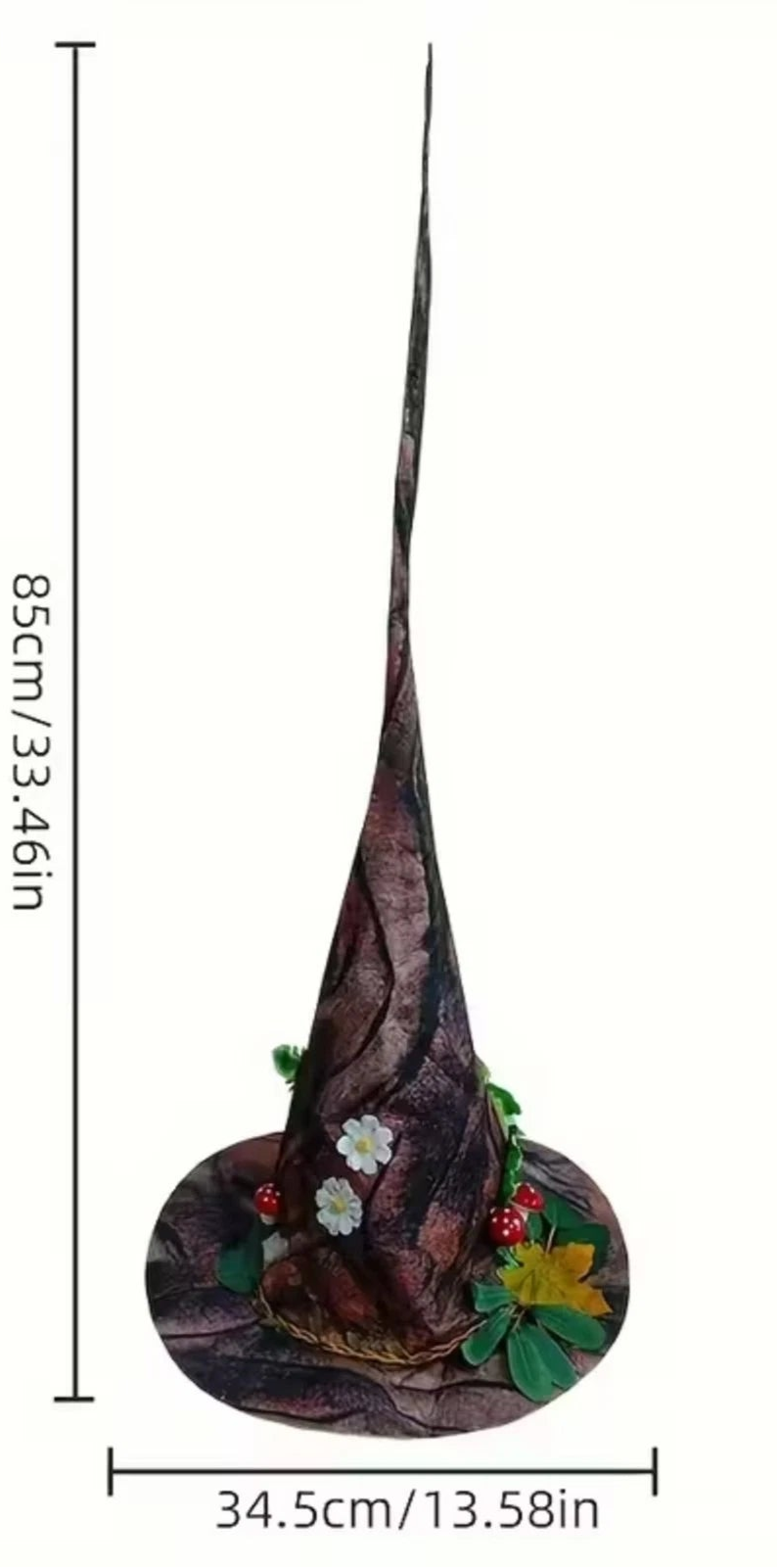 Enchanted Forest Bark Cloth Wizard Hat - Adult & Teen