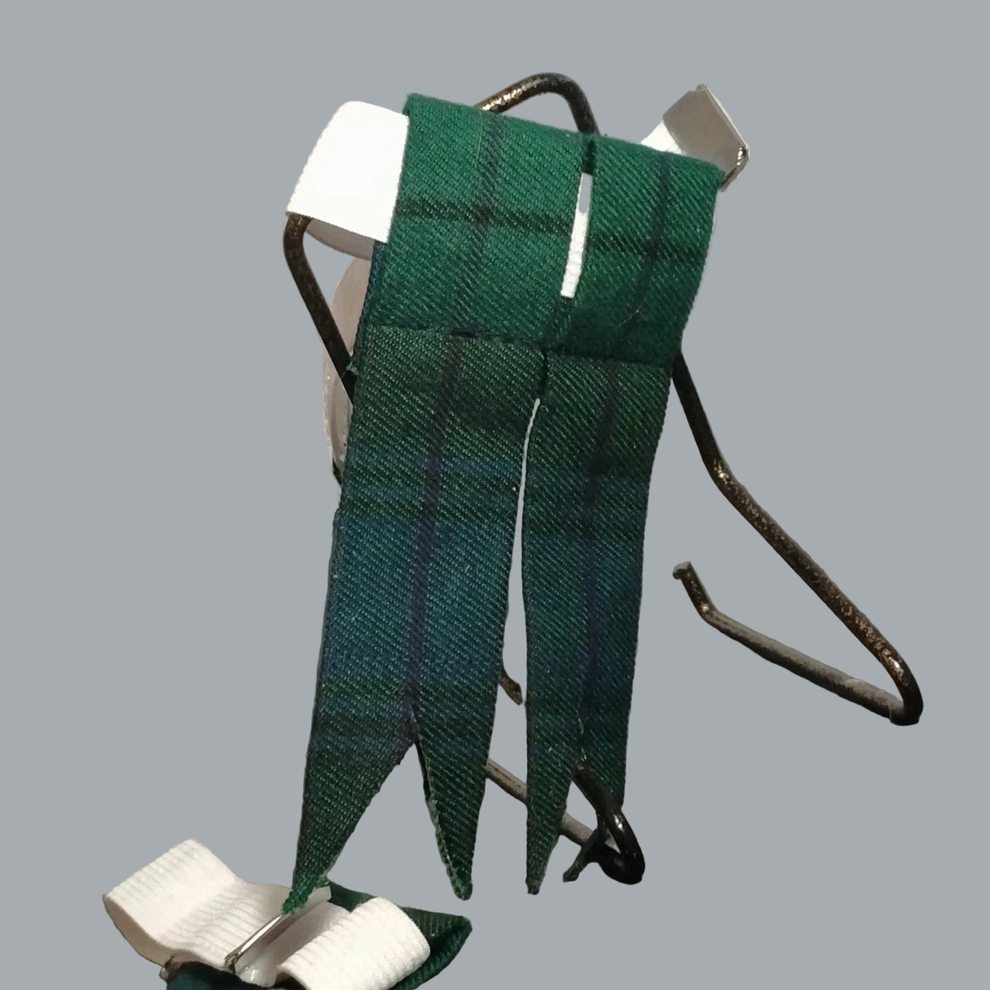 Black Watch Tartan Tam O’Shanter Hat + Kilt Hose Flashes Garter Set