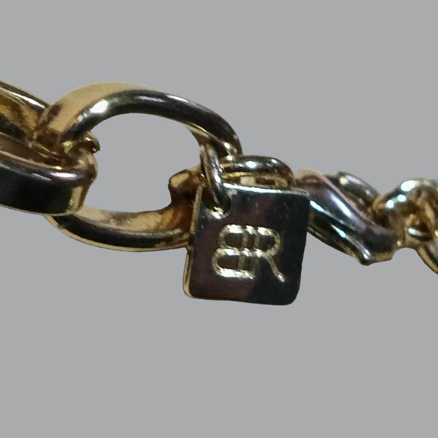 Banana Republic Gold Tone Navy Yellow Crystal Statement Necklace BR