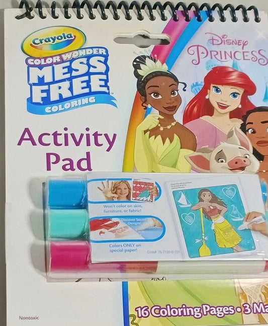 Crayola Color Wonder Disney Princess Mess Free Activity Pad + 3 Markers