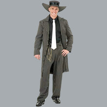 Load image into Gallery viewer, Charades Men&#39;s Zoot Suit with Chain, Black/White, X-Small
