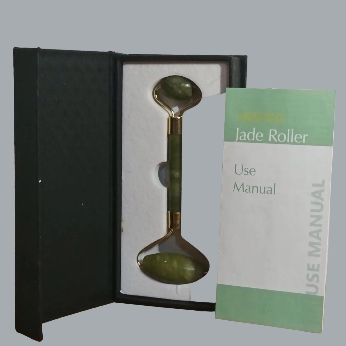 Arishine Jade Roller Facial Massager in Gift Box with Manual