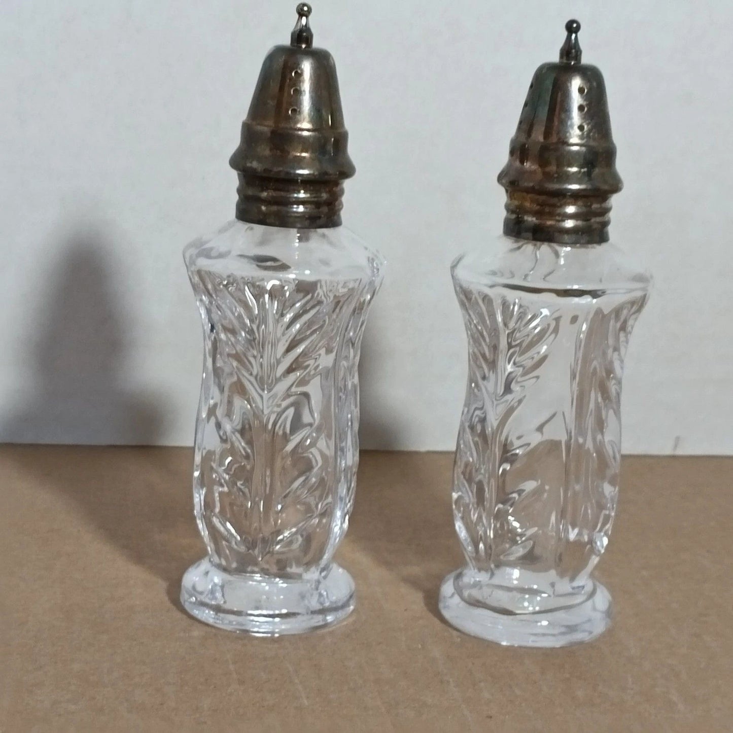 Fifth Avenue Crystal LTD 24% Lead Crystal Salt & Pepper Shakers 5.5"