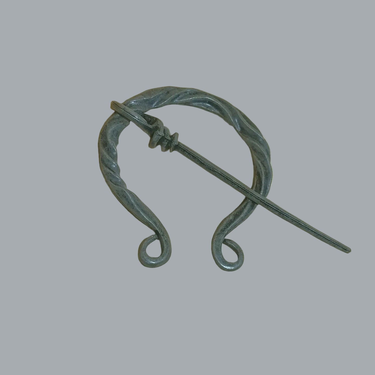 Viking-Style Penannular Cloak Pin Brooch Shawl Scarf Fastener 2.5"