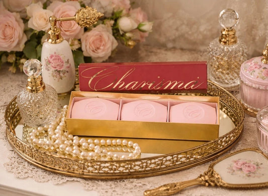 vintage vanity display Avon Charisma Perfumed Soap 3 Cakes 3oz Each Gift Box NOS